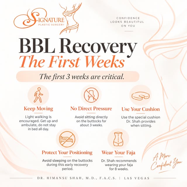 Everything you need to know about BBL recovery, in one place. 📋

Dr. Shah put together the full bre