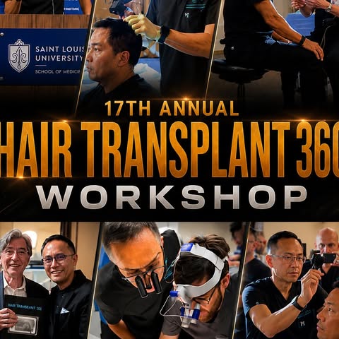 My 17th Annual Hair Transplant 360 Workshop has become the leading workshop in the world to train be