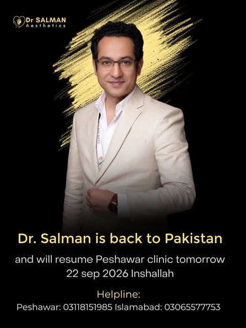 Dr. Salman is back to Pakistan and will resume peshawar clinic tomorrow 22 September 2026 Inshallah
