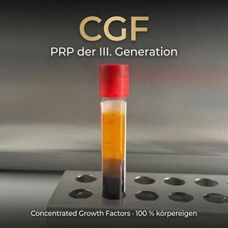 Gegen Haarausfall & für starkes Haar:
✨ CGF für starkes, dichtes Haar ✨
PRP der III. Generation – ge