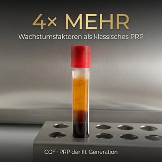 🧬 4× mehr Power gegen Haarausfall
CGF setzt bis zu 4-mal mehr Wachstumsfaktoren frei als klassische