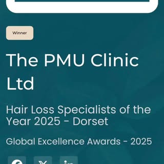 The PMU Clinic is now an award winning hair loss clinic!! 🏆🥳

I am ecstatic to announce that the i