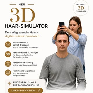 Finde heraus, was möglich ist – mit unserem 3D-Haar-Simulator.
🔗 https://photo.forceht.com/de/clini
