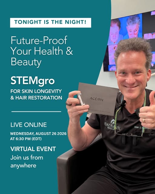 It’s the BIG day! Have you registered yet? 🎉

TONIGHT at 6:30pm EDT, Bauman Medical is going LIVE o