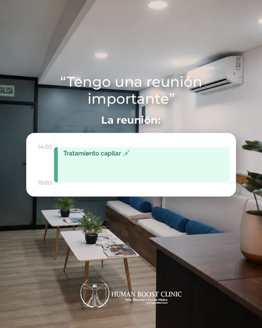 ¿Tienes una reunión importante? 

La reunión que realmente no puedes cancelar:
✨ Tratamiento capilar