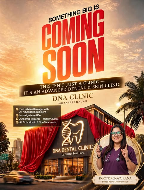 First Muzaffarnagar Authentic Advance Dental And Skin care clinic#dnaclinic #drzoyarana #muzaffarnag
