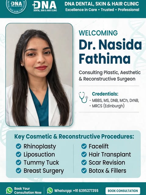 We’re proud to announce Dr. Nasida Fathima as our Consulting Plastic, Aesthetic & Reconstructive Sur