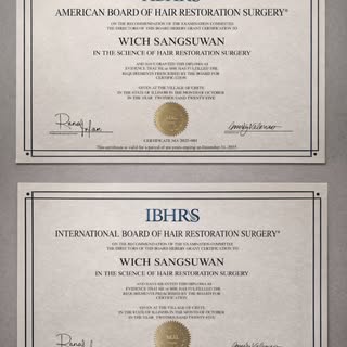 A milestone in my journey as a hair restoration surgeon. ✨
Certified by ABHRS & IBHRS — driven by sc