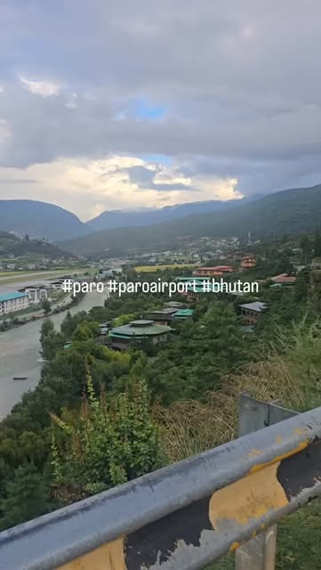 #bhutandiaries #paroairport #riverfront #scenicbeauty