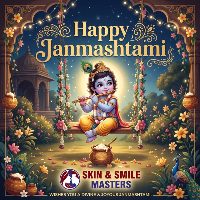 WISHING YOU A VIBRANT JANMASHTAMI FROM YOUR TRUSTED SKIN, HAIR & DENTAL CLINIC! 

This festive seaso