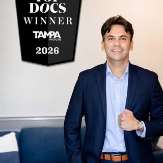 Honored to be recognized by my peers as a Tampa Bay Top Doc Winner for Facial Plastic Surgery.

We t
