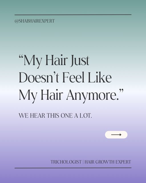 “My hair just doesn’t feel like my hair anymore.”

I hear this from clients all the time—and it’s ac