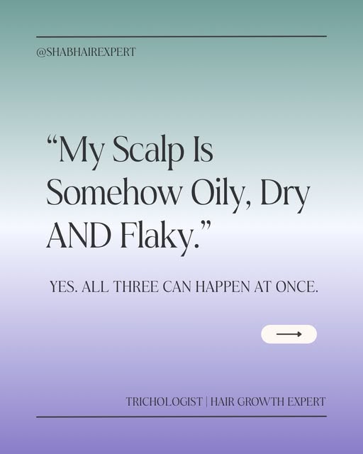 “My scalp is somehow oily, dry AND flaky.”

Yes—it can absolutely be all three.
One of the biggest m