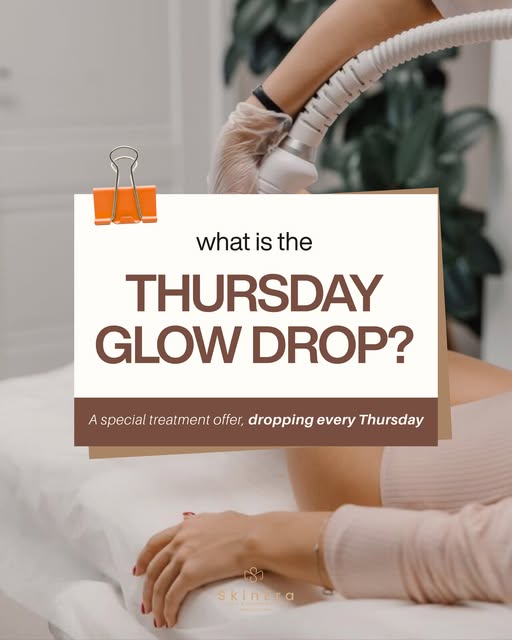 Every Thursday, we’re giving you one more reason to make time for yourself. ✨

Thursday Glow Drop = 