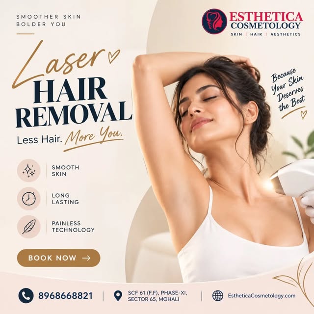 Looking for smoother skin and a bolder you with advanced laser hair removal? Esthetica Cosmetology o