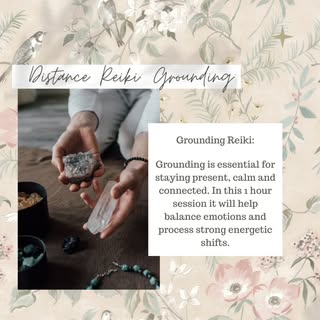 Grounding is essential for staying present, calm and connected. 

In this 1 hour session it will hel