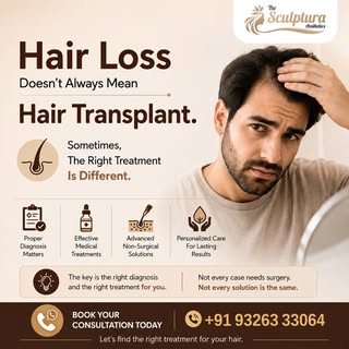 Not everyone experiencing hair loss needs a hair transplant.

Depending on your condition, treatment