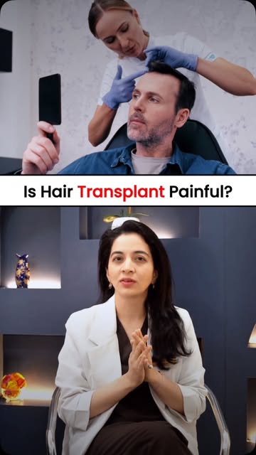 Is Hair Transplant Painful? Let’s Clear the Myth! 😳💉

• Hair transplants are performed under local