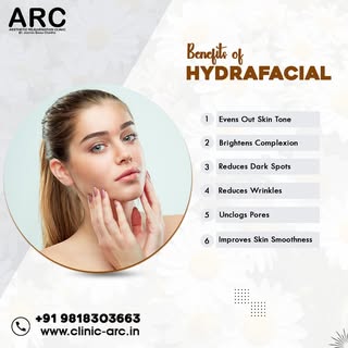 Your skin deserves the best! 💦 Experience the magic of Hydrafacial at ARC Clinic and give your skin