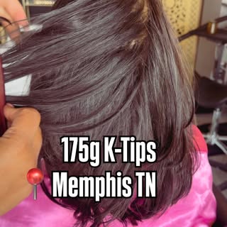 This finish right here is what excites me.
No spray color.
No fibers.
No fillers.
Just her real hair