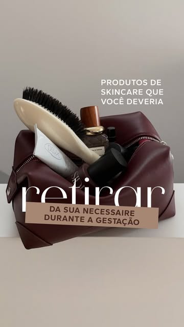 Na gestação, sua nécessaire também merece uma revisão. 

Alguns ativos presentes em produtos de skin