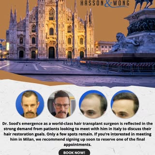 FILLING UP FAST! BOOK NOW TO MEET DR. SOOD NEXT MONTH, MAY 15-16! 
.
.
#italy #milanitaly #milano #d