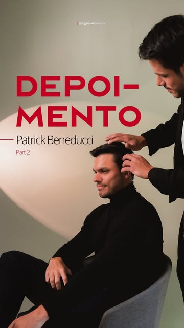 Não foi apenas um procedimento… foi uma cirurgia de sentimento.
⠀
O Patrick  conta como a calvície e