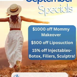 September Specials are here at Farris Plastic Surgery! ✨

Take advantage of this month’s exclusive o