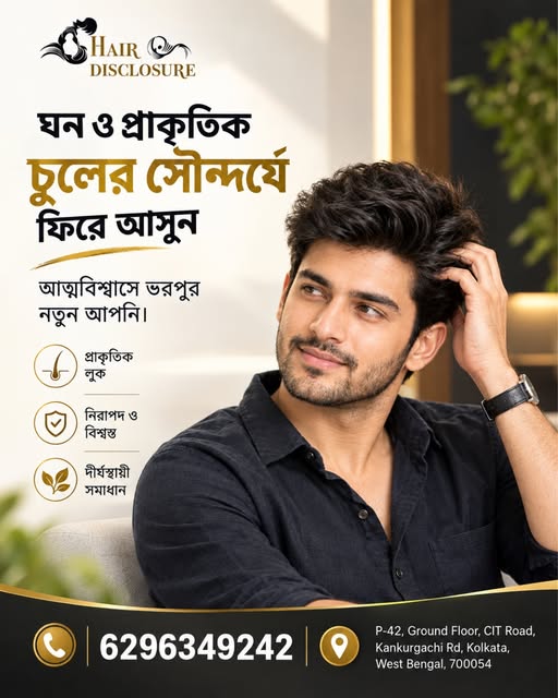 চুল পাতলা হওয়া শুধু চেহারার বিষয় নয়—এটা আত্মবিশ্বাসেও প্রভাব ফেলে।
প্রাকৃতিক লুকের ঘন চুলে ফিরিয়ে আন