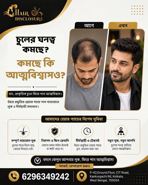চুলের ঘনত্ব কমছে, সঙ্গে কি কমছে আত্মবিশ্বাসও?
ন্যাচারাল লুকের হেয়ার প্যাচে বদলে ফেলুন আপনার লুক ও আ