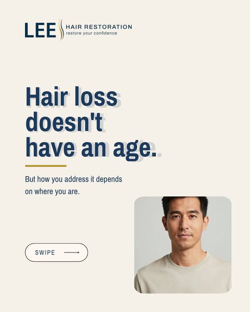 Hair loss looks different at every stage of life, and so does the solution.
Whether you're just star