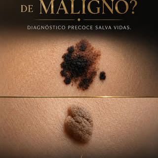 Algumas pintas parecem inofensivas… até começarem a mudar.

Assimetria, bordas irregulares, mudança 