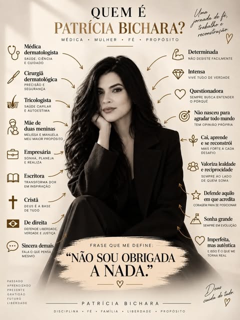 Quem é Patrícia Bichara?

Difícil me definir em uma única palavra.
Sou feita de muitas versões — e t