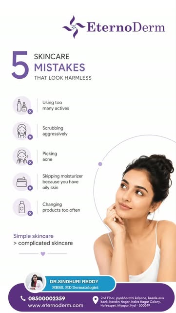 5 skincare mistakes that look harmless… but your skin may not agree! 👀

More products ≠ better skin
