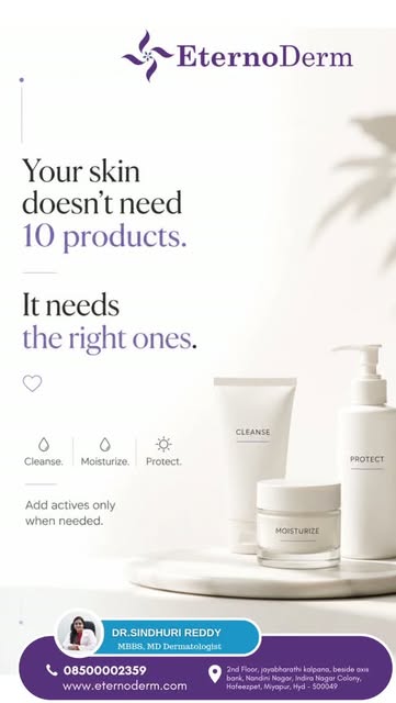 ✨ Less is more when it comes to skincare. 
Your skin doesn’t need 10 products — it needs the right o
