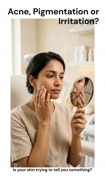 Acne, pigmentation or skin irritation? 👀
They may look similar at first, but they are not the same 