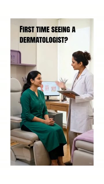 First time seeing a dermatologist? Here’s what to expect. 👩‍⚕️💜

Feeling nervous before your first