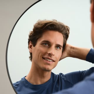 The best way to track hair growth is to take monthly photos of each area you're targeting.

Sometime