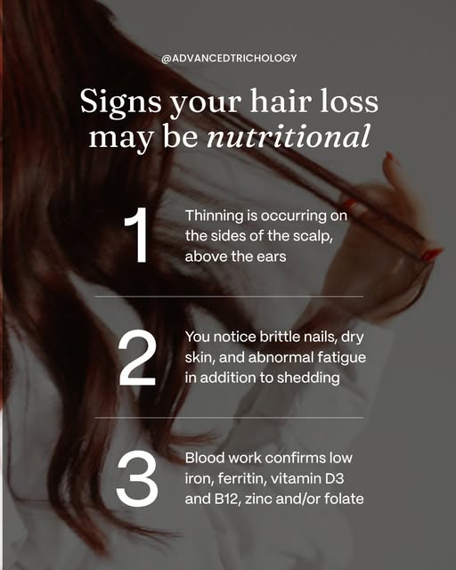 Nutritional alopecia is one of the most common types of hair loss, which happens when the body is de