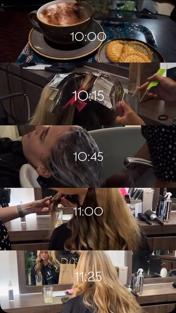 Can turn your brain off for a bit when getting your hair done 🧘‍♀️ beautiful half head foils, cut &