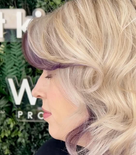 A beautiful peekaboo purple done today by Holly in our Gloucester salon 😍💜

#peekaboohair #hair #s