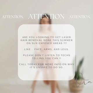 ☀️💛☀️

Summer is around the corner!!

Call to book your summer laser sessions on safe areas only!!
