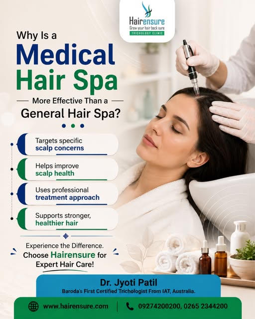🌿 Medical Hair Spa: Targeted Care for Your Scalp & Hair
Your scalp deserves more than a temporary p