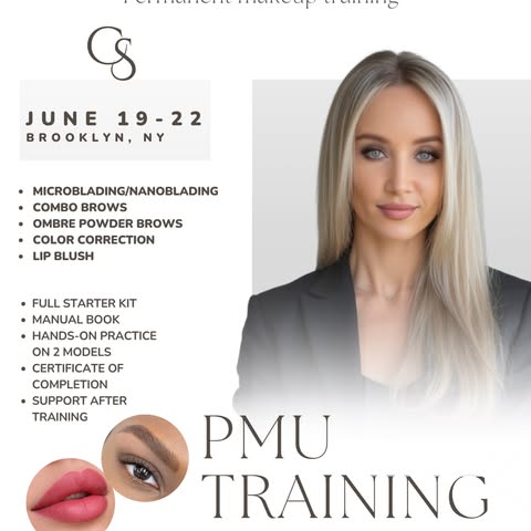 4 DAYS • PERMANENT MAKEUP TRAINING BROWS & LIPS BROOKLYN, NY

JUNE 19-22

Techniques You’ll Learn:
*