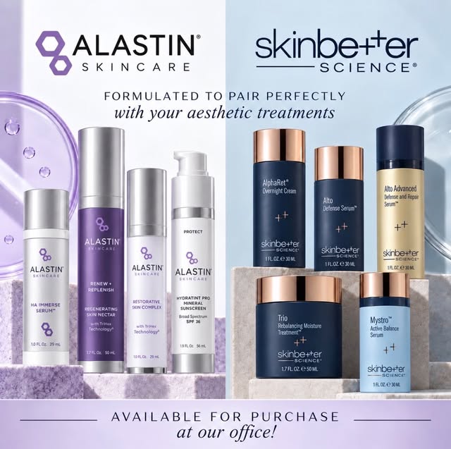 Your post-treatment skincare, perfected ✨ We carry @alastinskincare + @SKINBETTER science in-office,