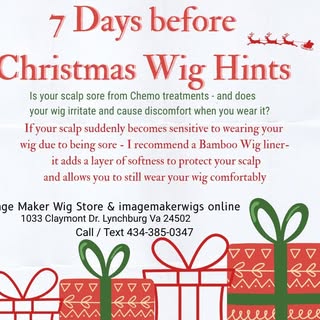 7 Days Before Christmas Wig Hints by Image Maker Wigs in Lynchburg Va and imagemakerwigs.com
#wigs #