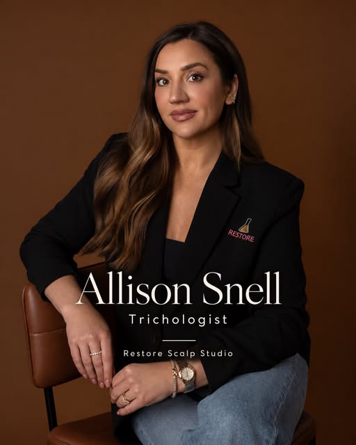I’m Allison Snell, an IAT Certified Trichologist and the owner of Restore Scalp Studio in Lincoln, N