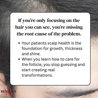 👀 IF YOU’RE ONLY FOCUSING ON THE HAIR YOU CAN SEE FALLING OUT… YOU’RE MISSING THE ROOT CAUSE

Seein