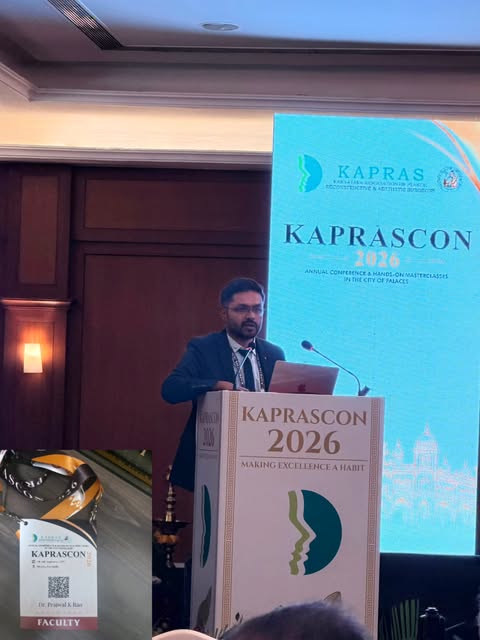 A proud moment for DYUSCULPT as Dr. Prajwal K. Rao presented his insights on Breast Fat Grafting at 