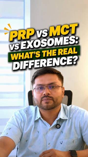 PRP, MCT or exosomes—which one actually works better for hair loss? 👀
They’re not the same, and the